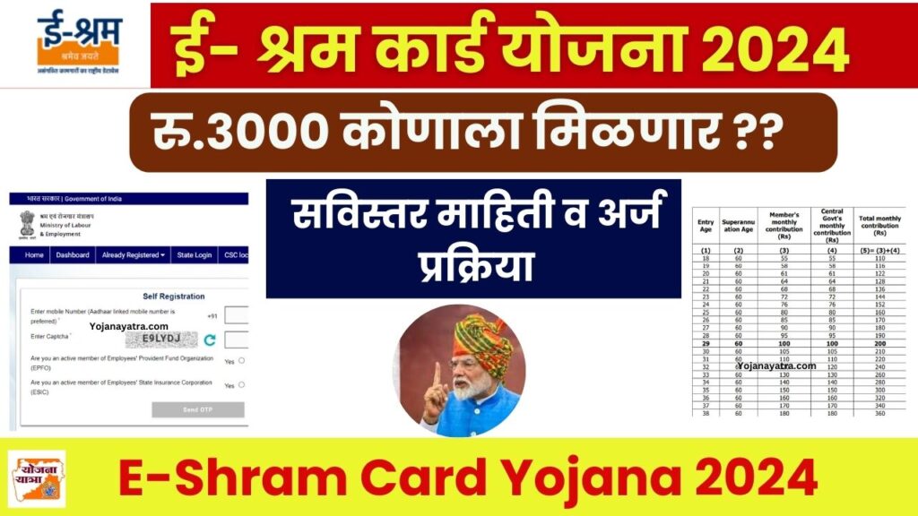 ई-श्रम कार्ड: असंघटित क्षेत्रातील कामगारांसाठी महत्त्वाची योजना